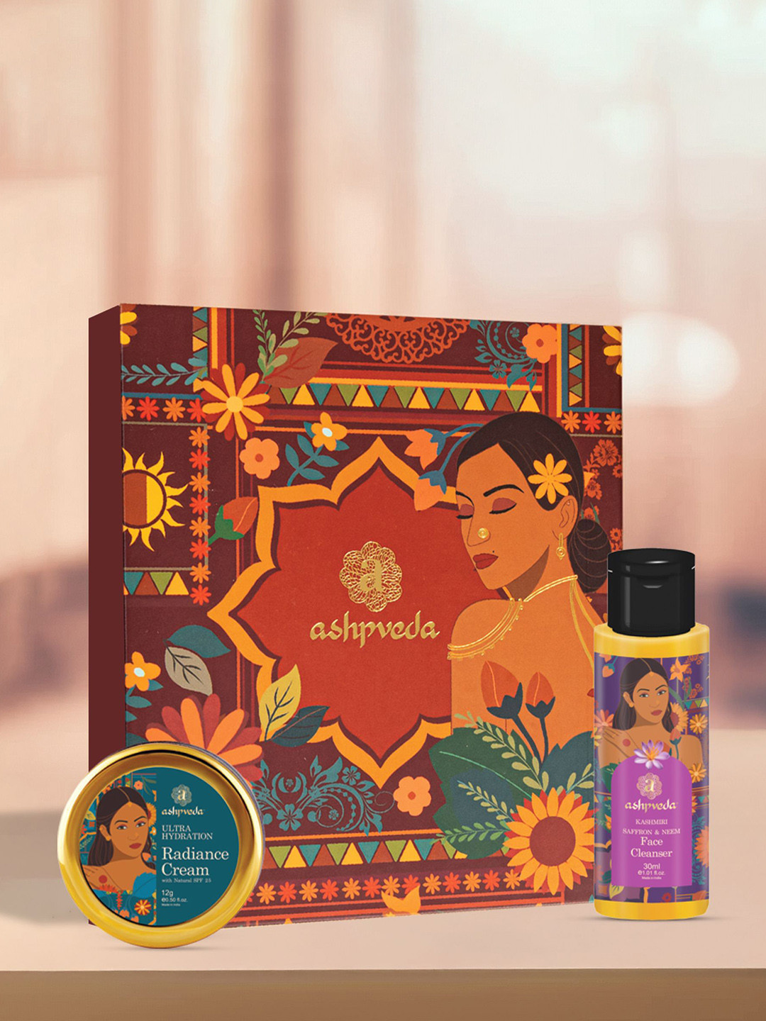 ASHPVEDA Face Cleanse & Radiance Cream Day Care Essentials Gift Box