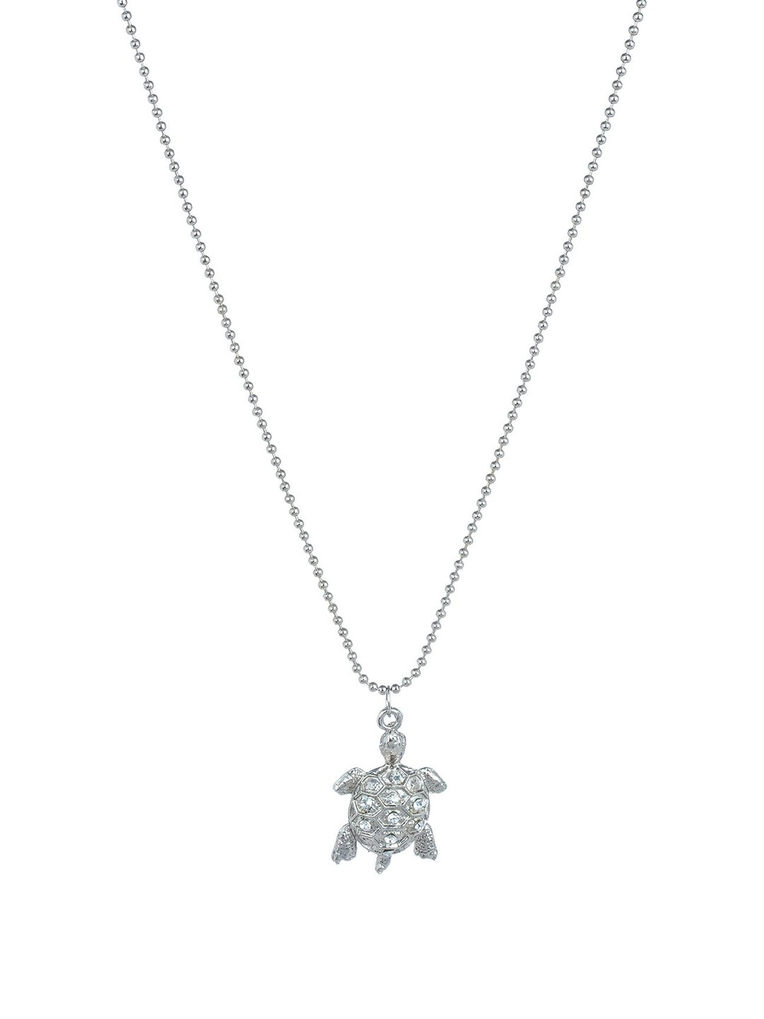 CZ Tortoise chain pendant necklace