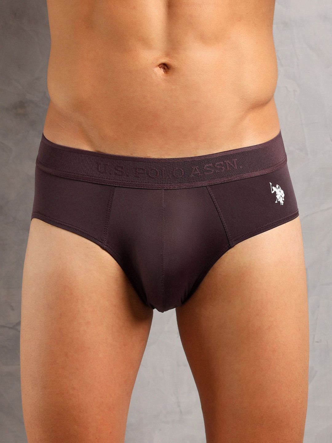 U.S. Polo Assn. Men Mid-Rise Basic Briefs AB001-006-PL