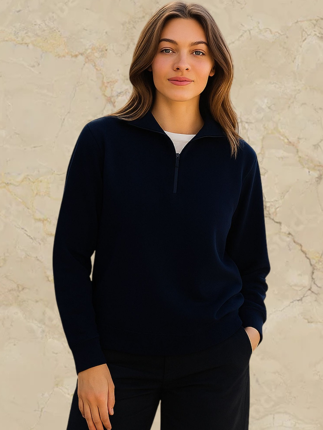 Kushi Flyer Turtle Neck Fleece Sweatshirt