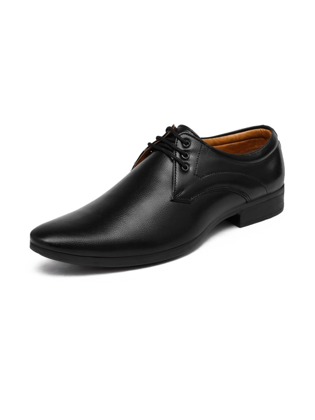 Groofer Men Synthetic Leather Lace-Up Formal Shoes