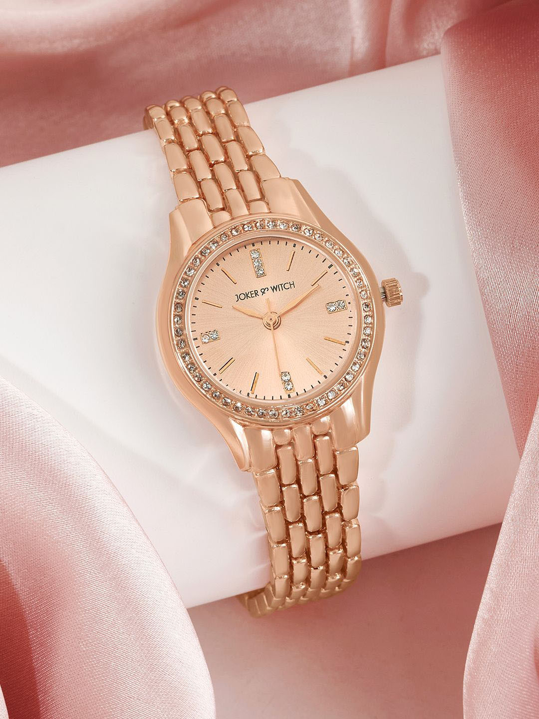 JOKER & WITCH Crystal Aura Women Rhinestone Watch Gift Set JWBS1149