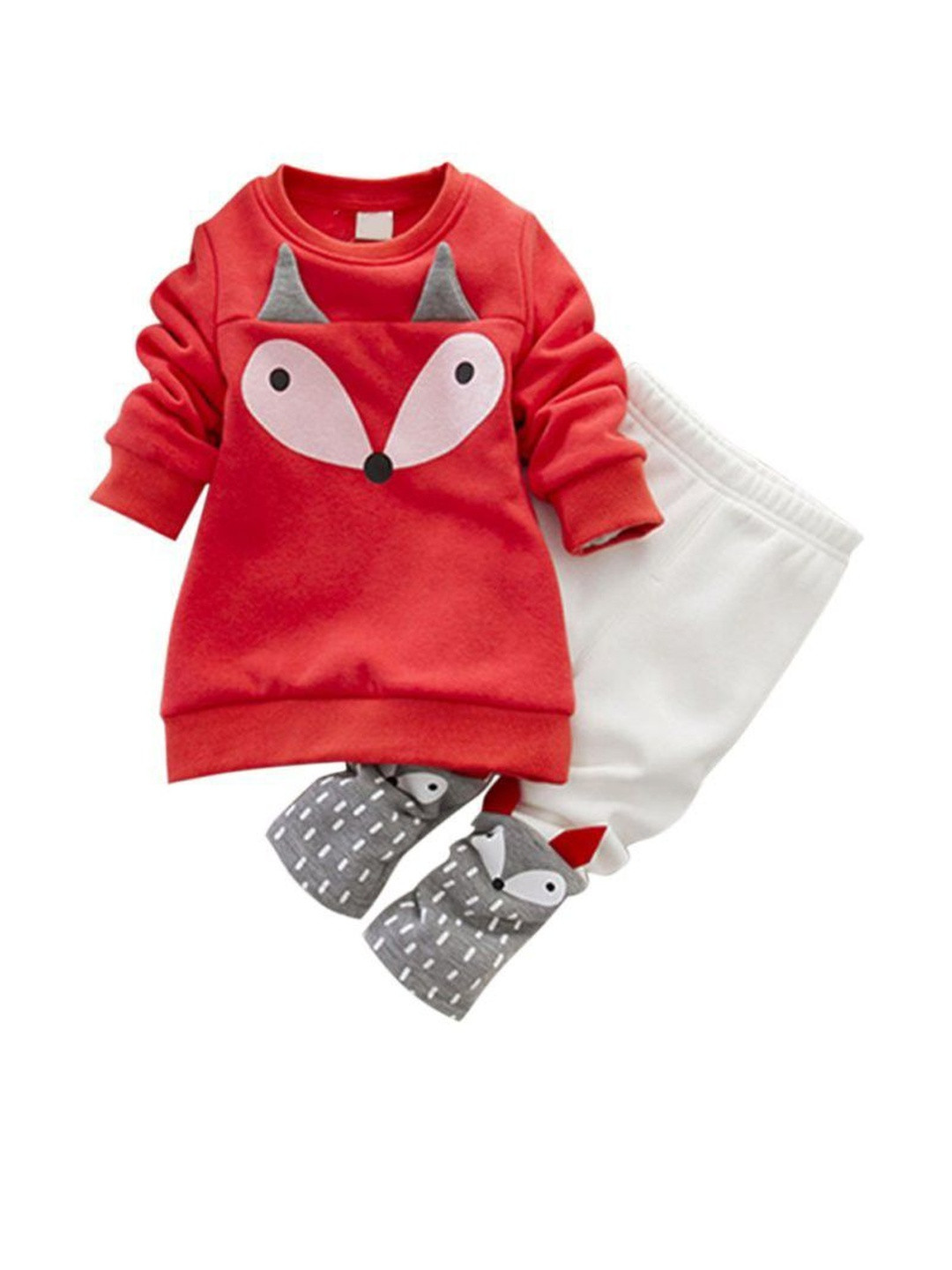 Lil.snuggles Girls Printed Top And Pyjamas Clothing Set