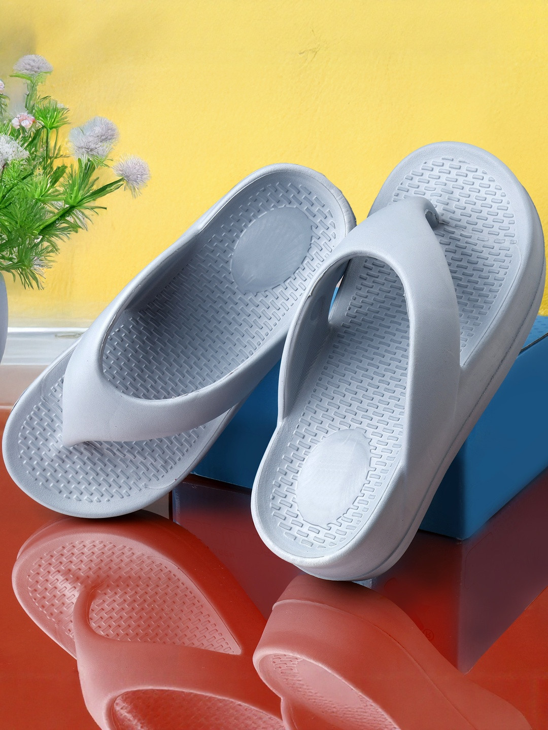 Shozie Kids Girls Blue Eva Flip Flops