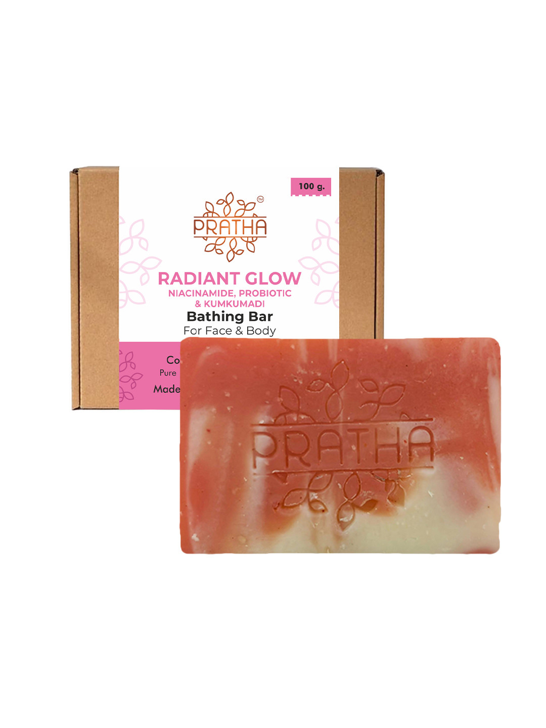 Pratha Radiant Glow-Cold Process Niacinamide Bathing Bar- 100 g