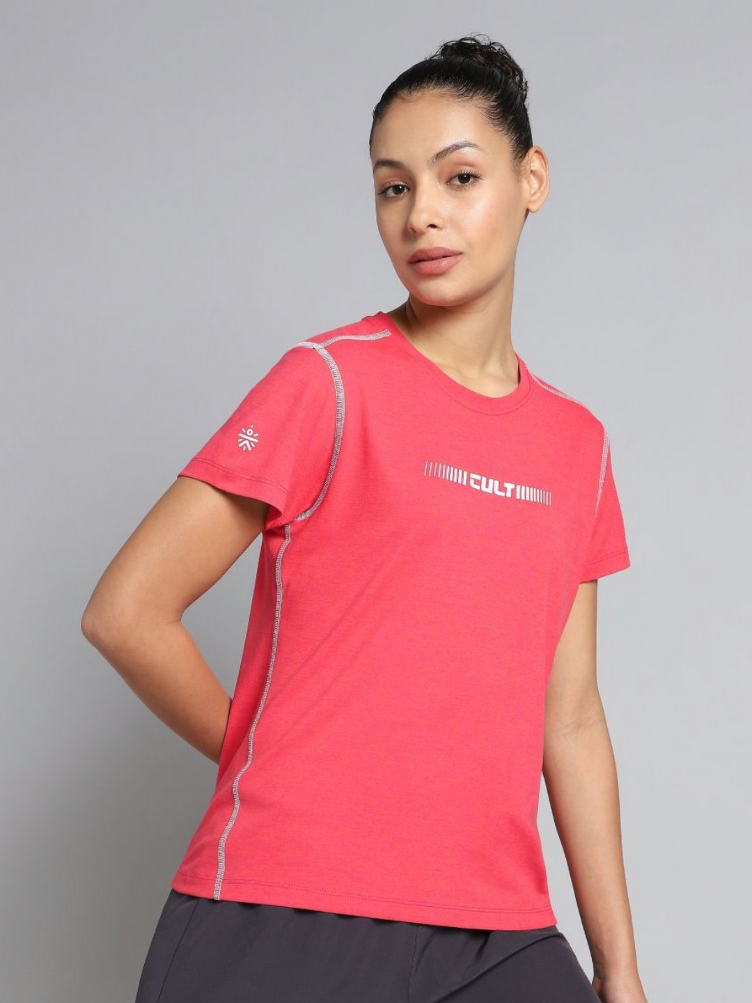 CULT Women Pink Training HIIT COMFORtech T-shirt