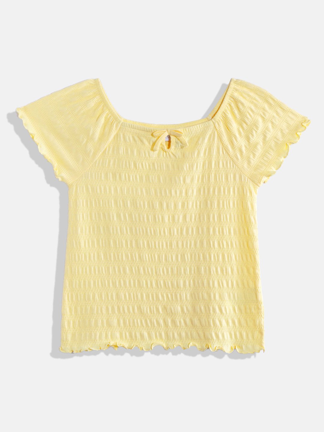 THE CHILDREN'S PLACE Girls Puff Sleeve Smocked Top