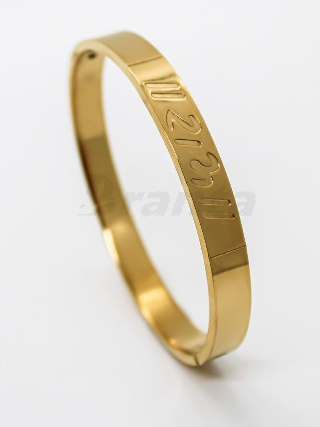 BRANTASHOP Men Gold-Plated Bangle-Style Bracelet