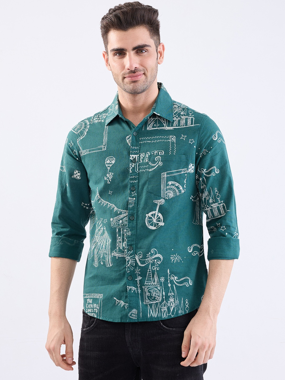 SPYKAR Men Cotton Casual Shirts