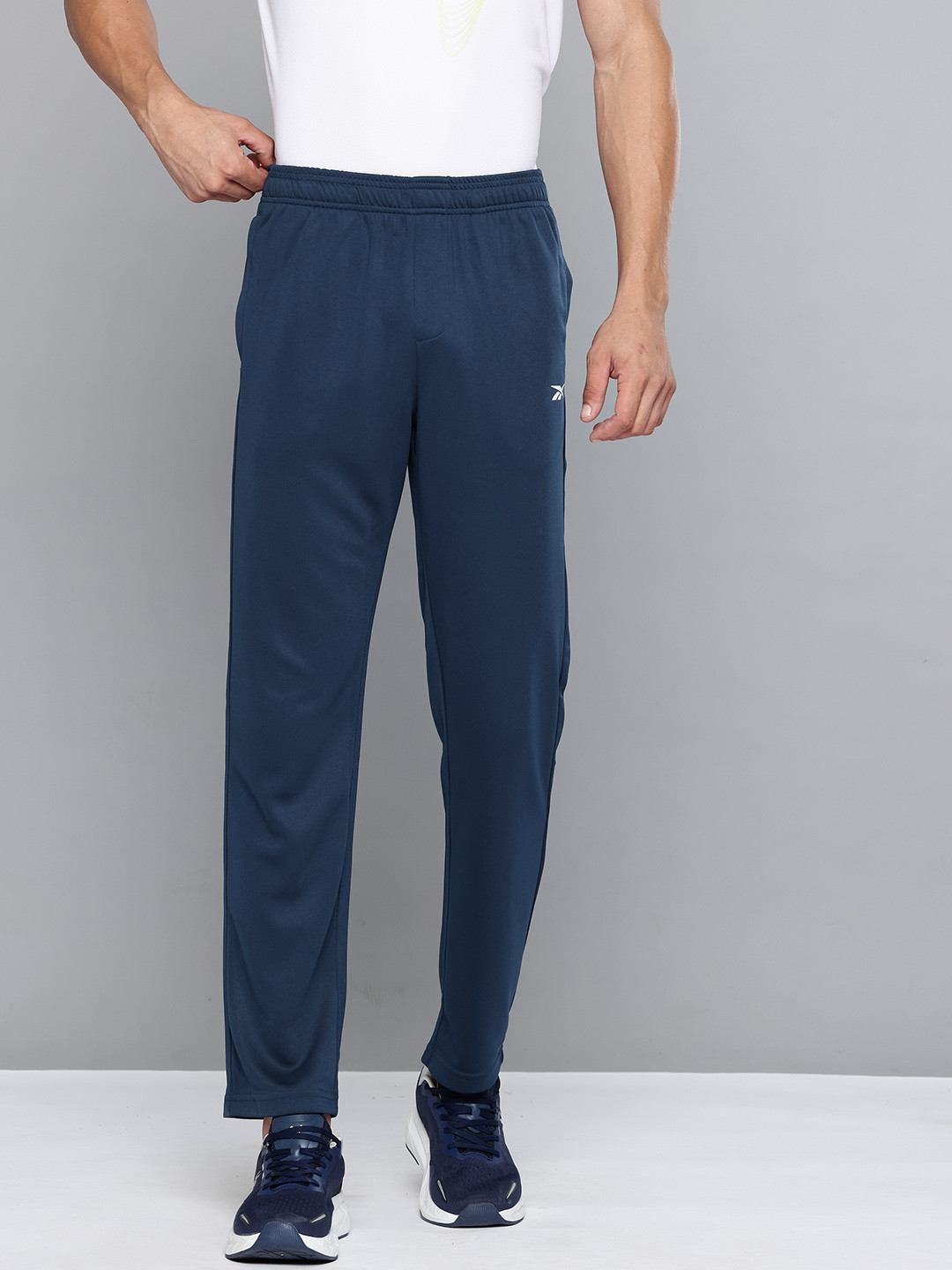 Reebok Men Mid-Rise Speed-Wick RO Regular Fit Track Pants