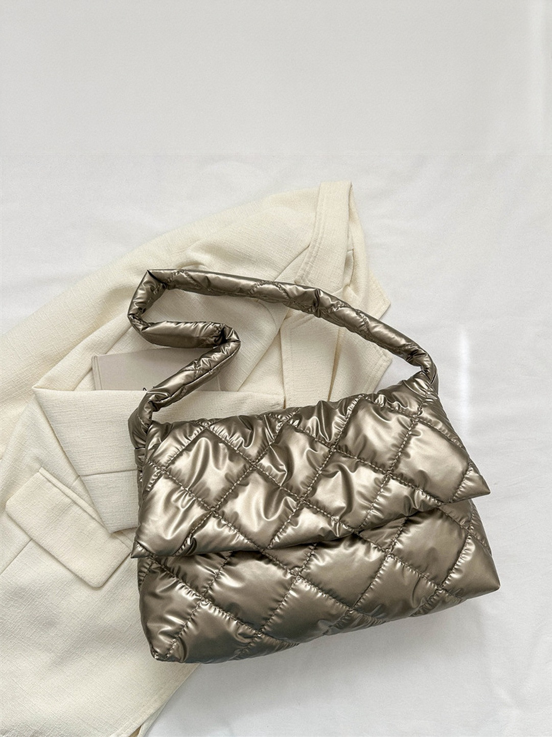 CORSICA Women Champagne PU Handbags
