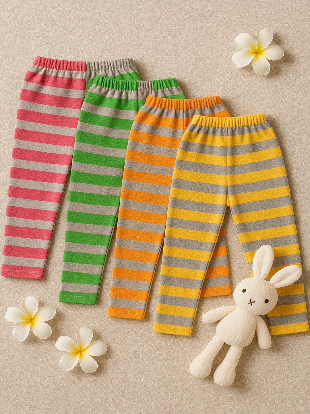 Cortica Pack Of 4 Comfortable Kids Track Pants