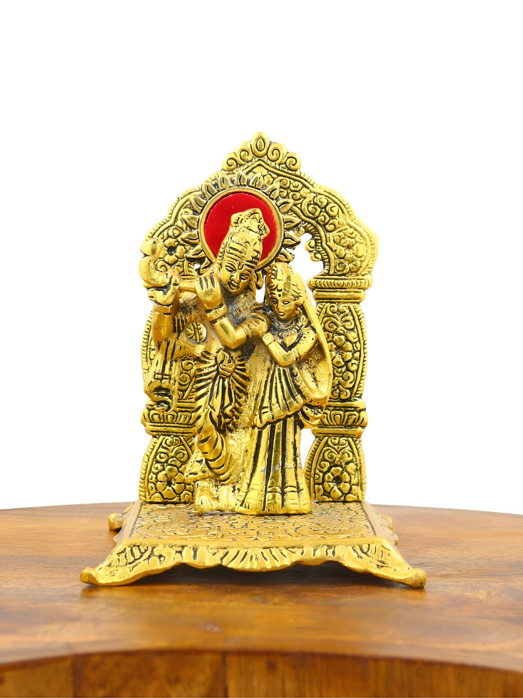 INTERNATIONAL GIFT Radha Krishna Gold-Plated Religious Idol Showpiece