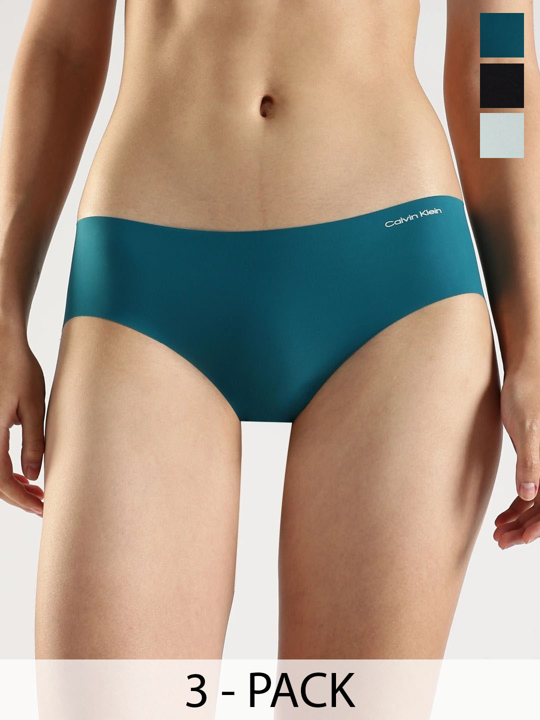 Calvin Klein Underwear Women Pack of 3 Mid-Rise Hipsters Briefs QD3559631