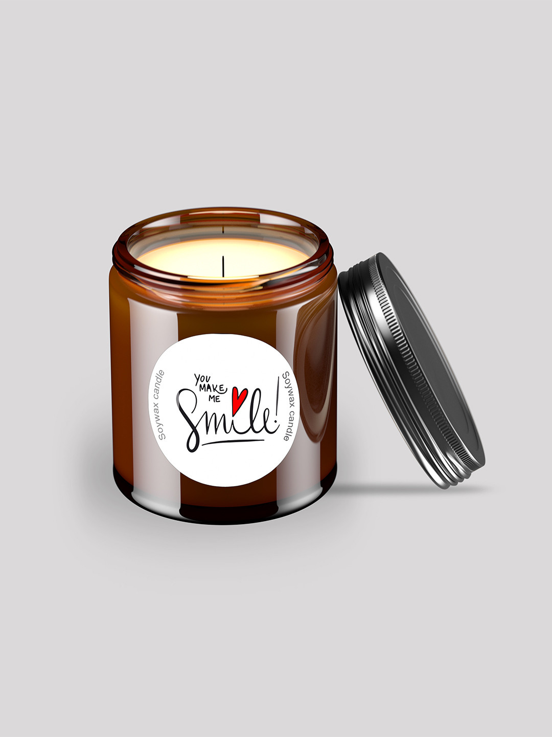 Pratha Biodegradable Natural Long Burning Scented Conversational Jar Candles