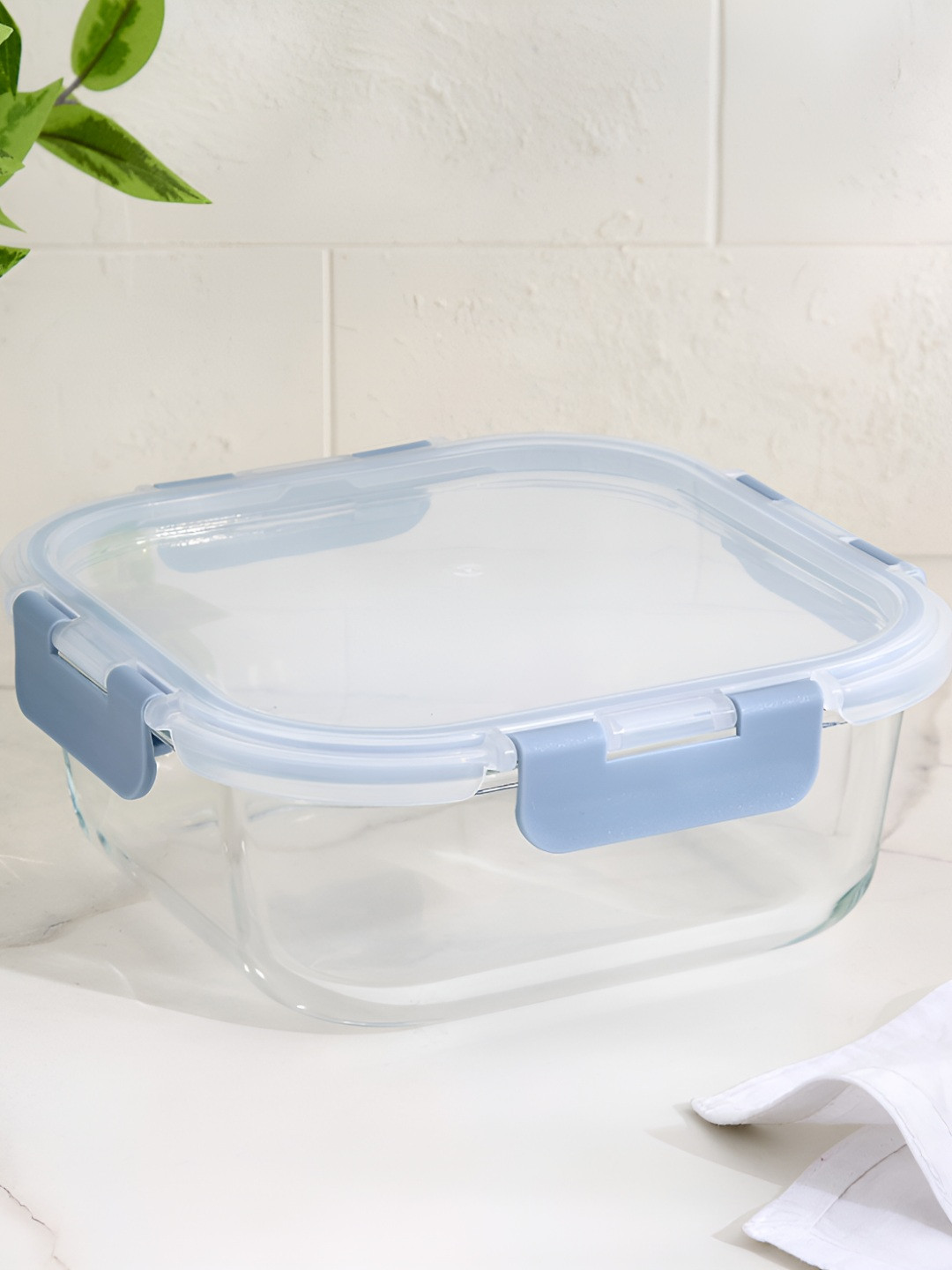 Home Centre Transparent Glass Easy to Clean Box Container