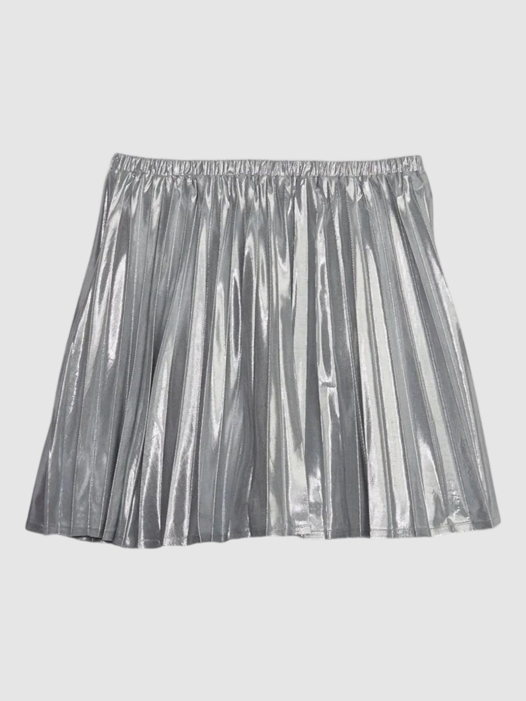 GAP Metallic Pleated Mid-Rise Girls Skirt