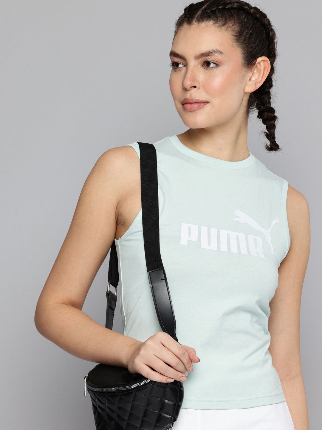 Puma Brand Logo Printed Tank Top