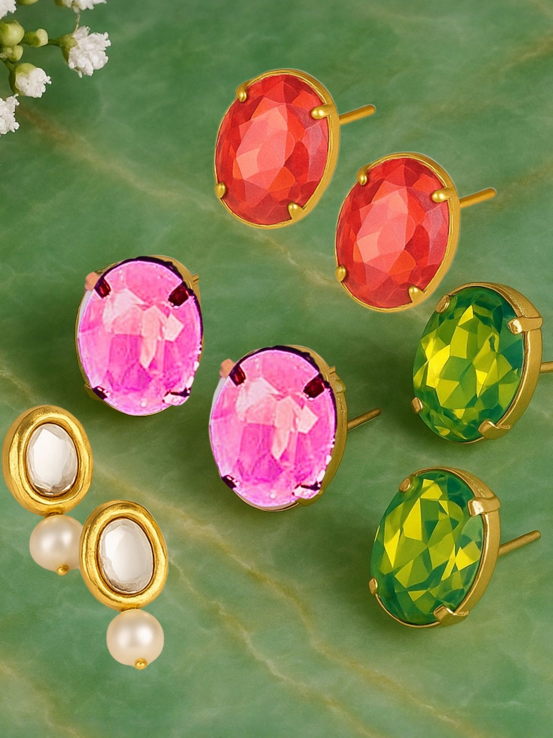 DressBerry Women Fuchsia Earrings