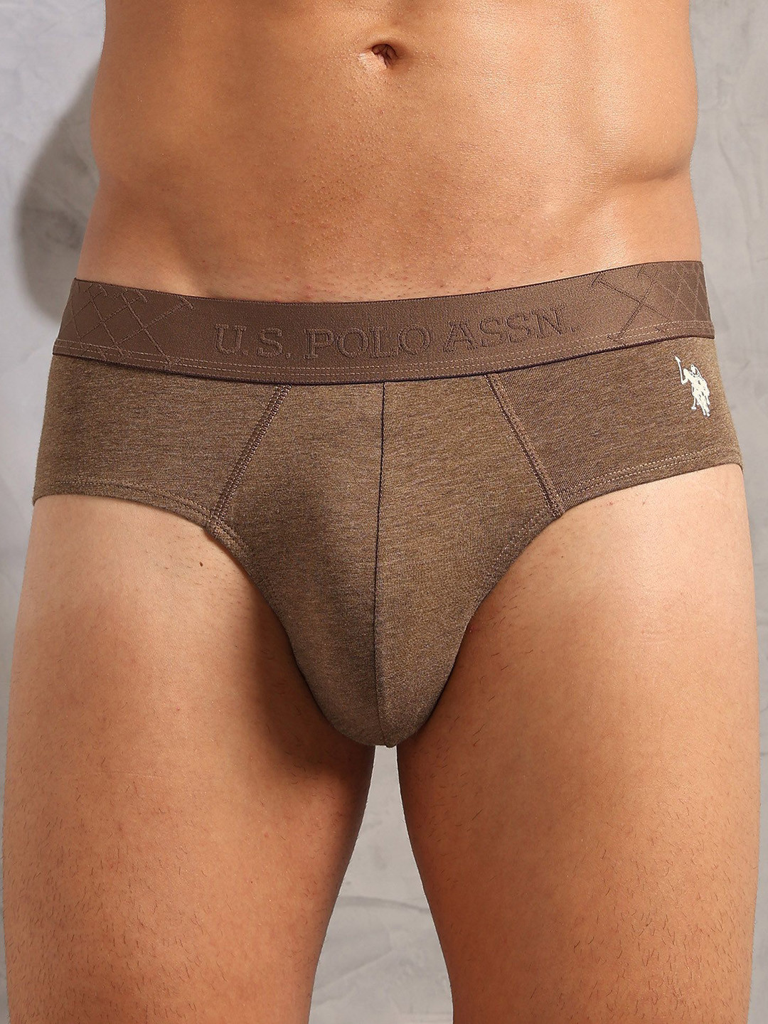 U.S. Polo Assn. Men Mid-Rise Basic Briefs PB006-C09-PL