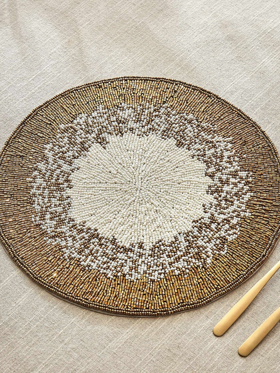Home Centre Halcyon Galax Glass Beaded Placemat