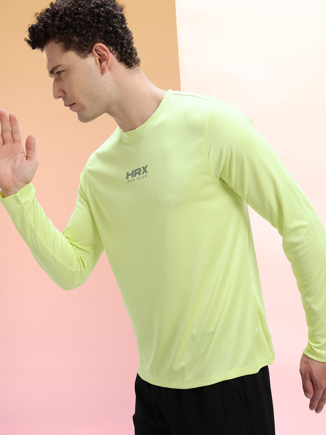 HRX by Hrithik Roshan Brand Logo Detail Ultra-Lite Running T-shirt