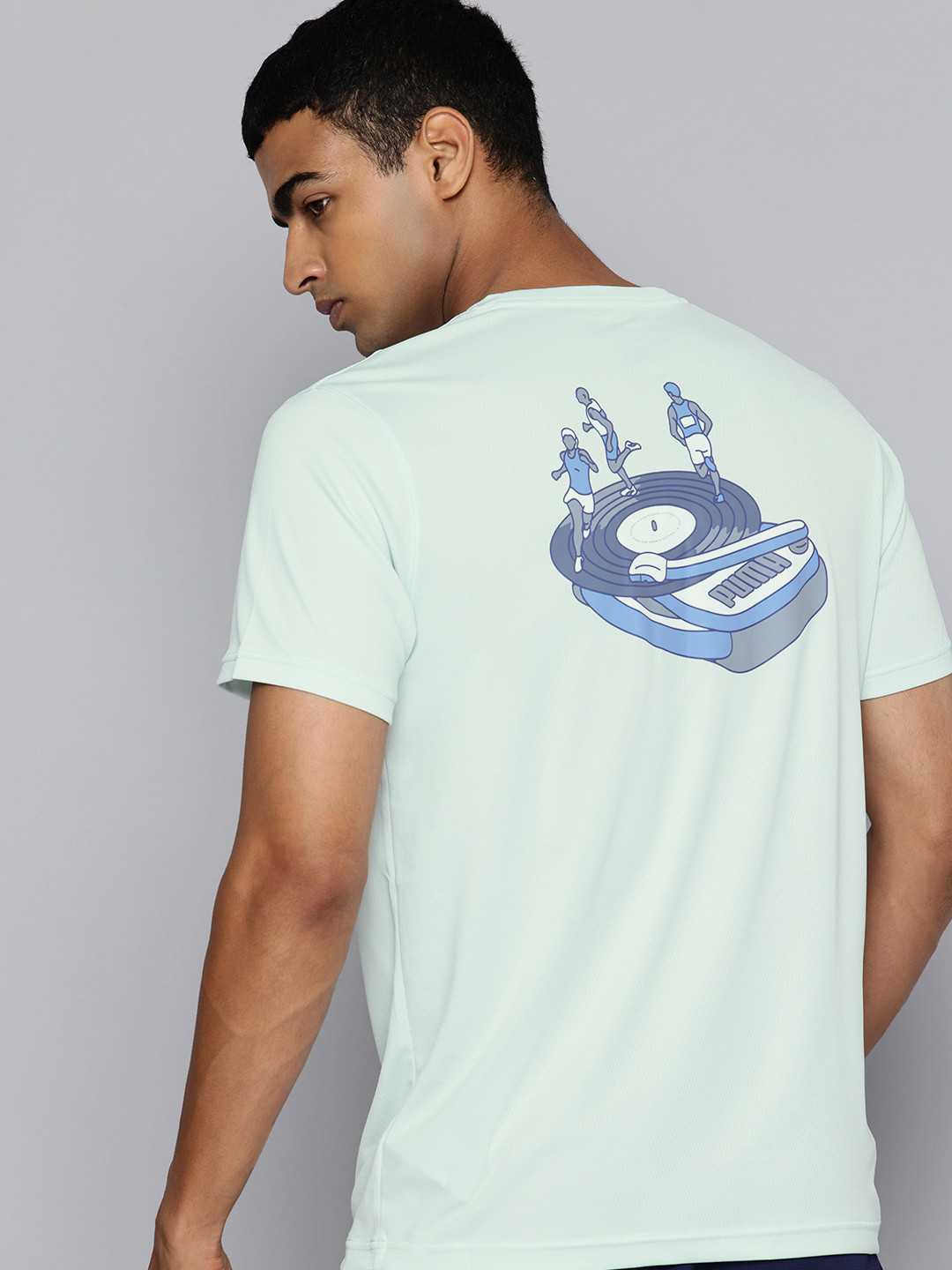 Puma Slogan Graphic Printed Running T-shirt