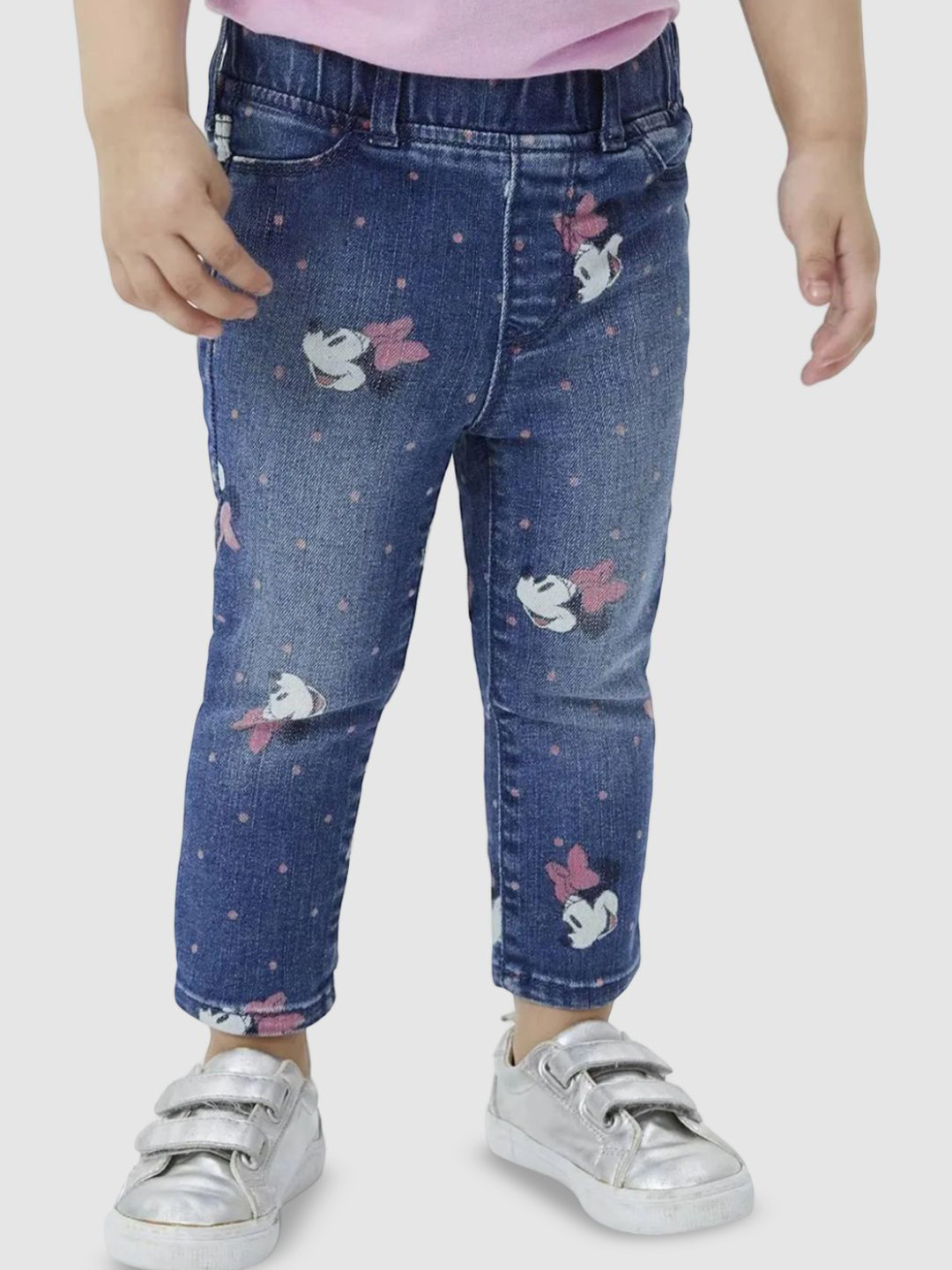 GAP Girls Minnie Mouse Printed Mid-Rise Skinny-Fit  Jeans