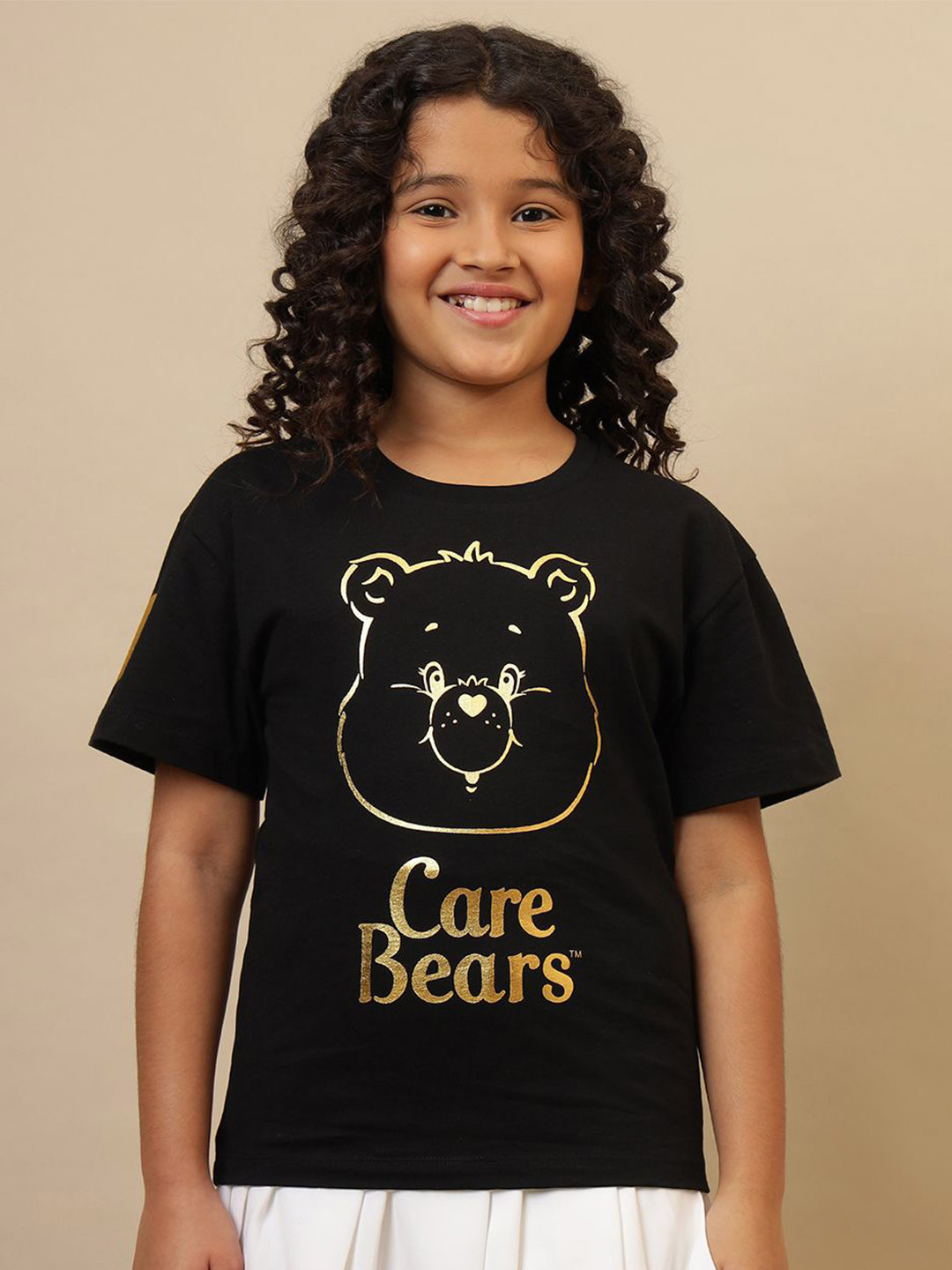 Kids Ville Girls Oversized Care Bears Printed Pure Cotton T-Shirt