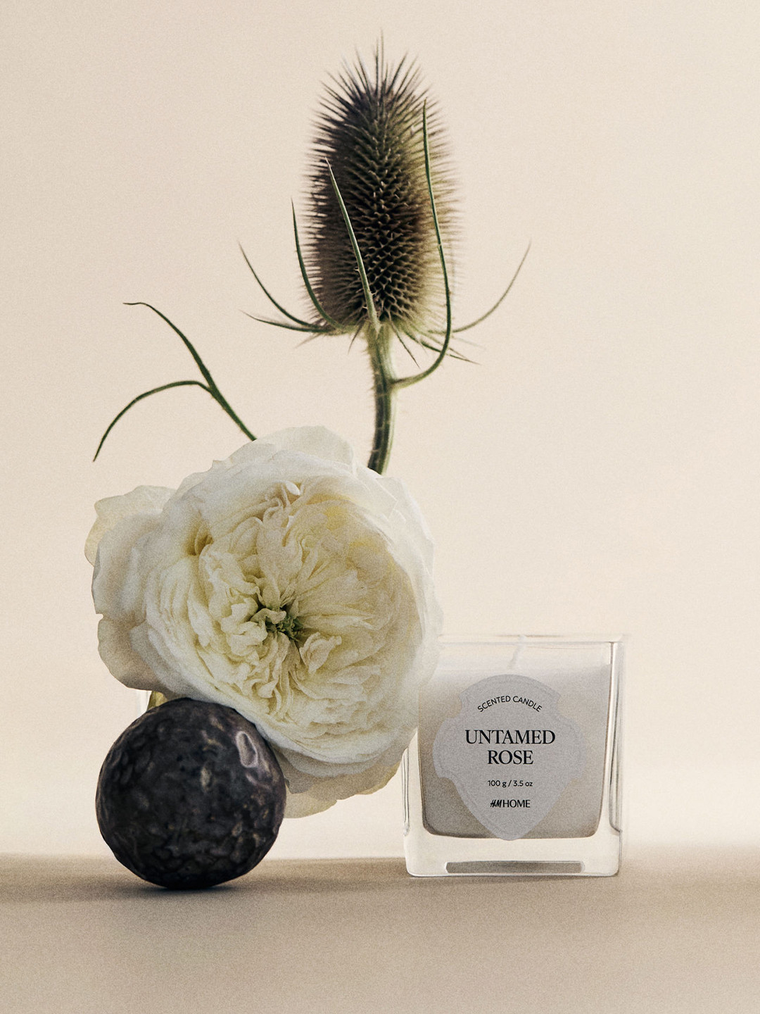 H&M Transparent Small Scented Candle In Glass Holder