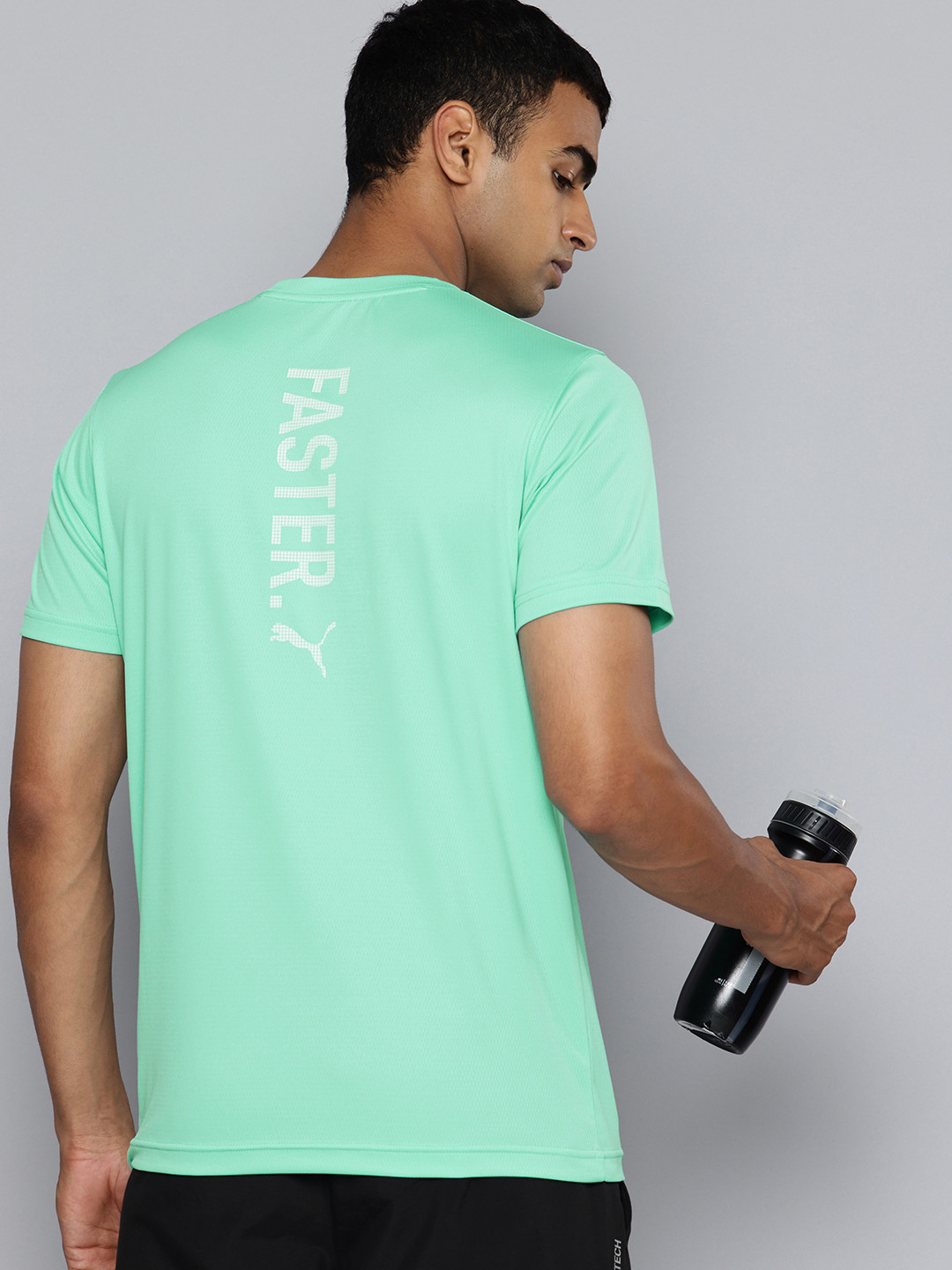Puma Running Faster Typography Printed dryCELL Sports T-shirt