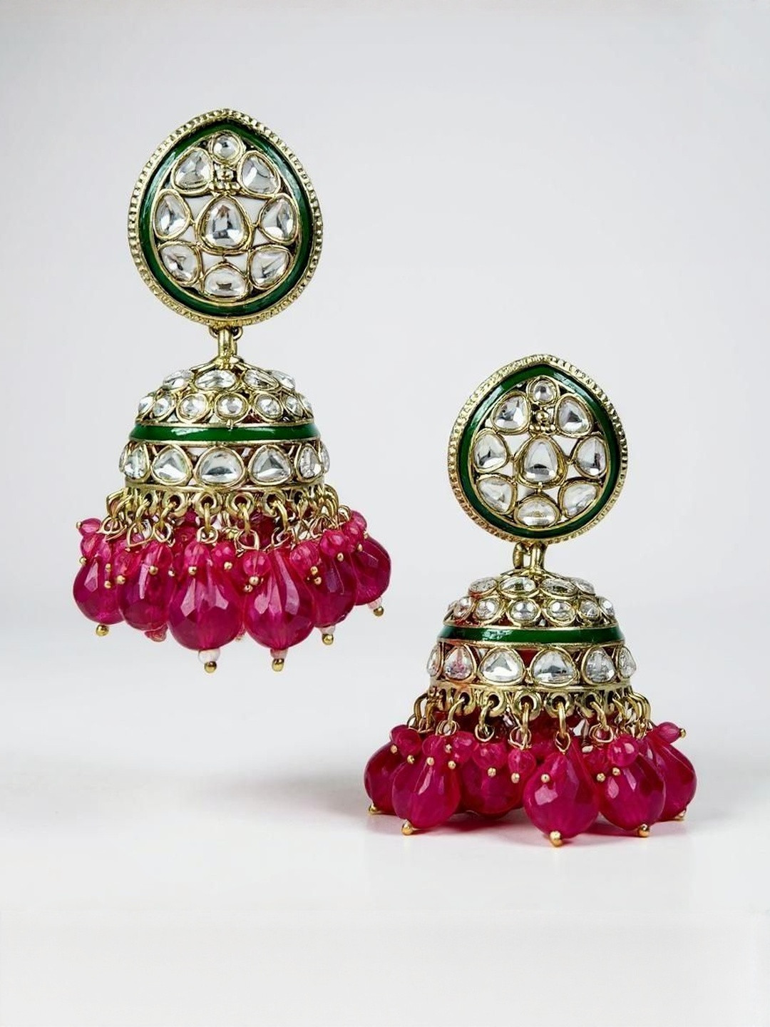 ANTIQUE JEWELLERY Women Alloy Copper-Plated Jhumkas Earrings