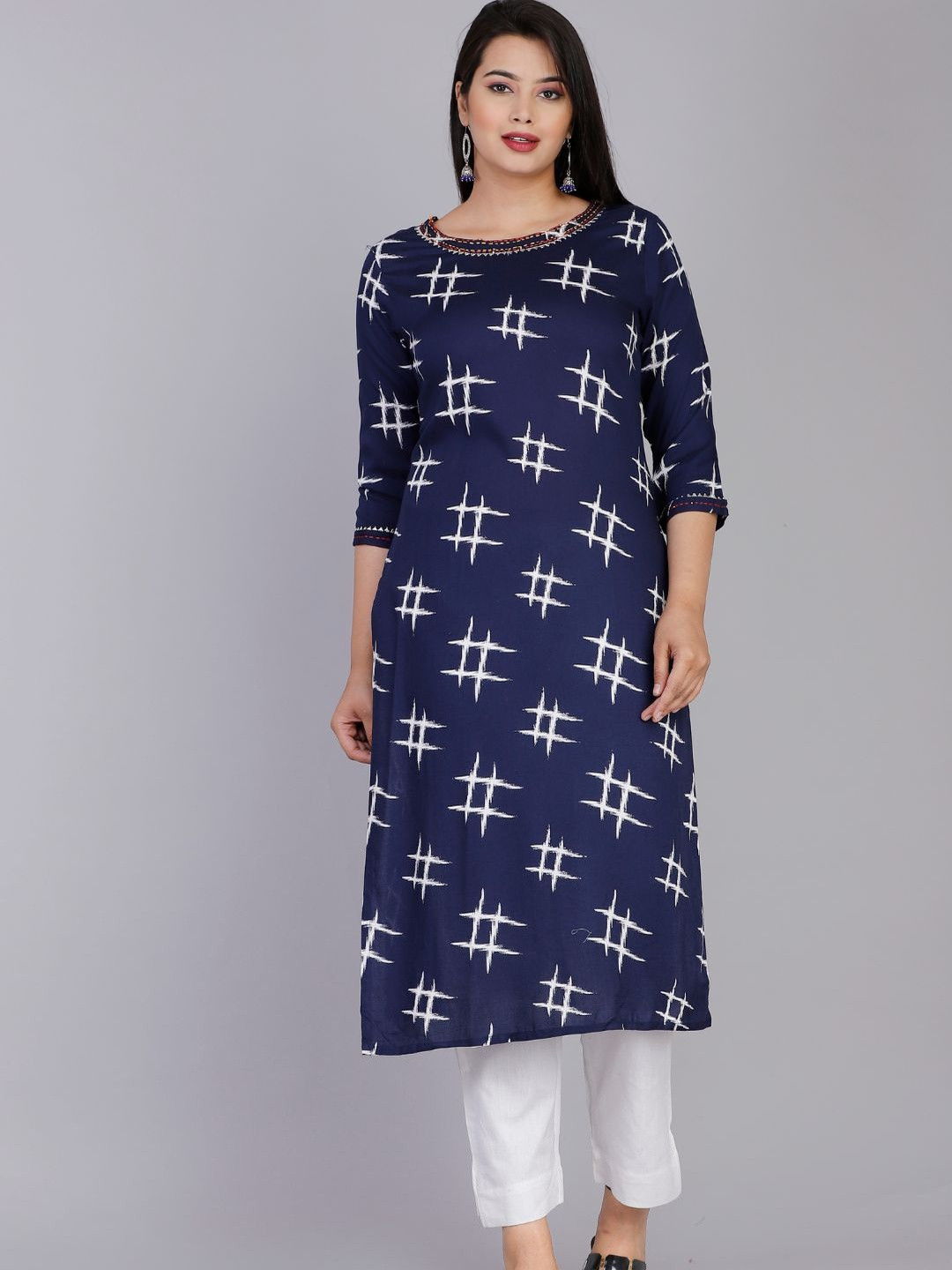 KALINI Viscose Rayonl Printed Kurti