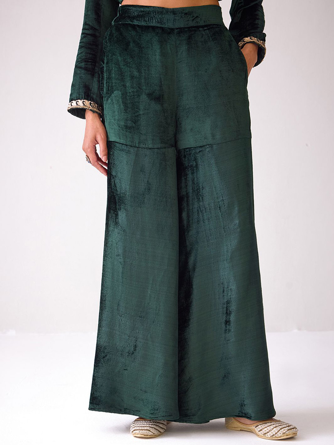 Ancestry Women Wide Leg Slip-On Trousers