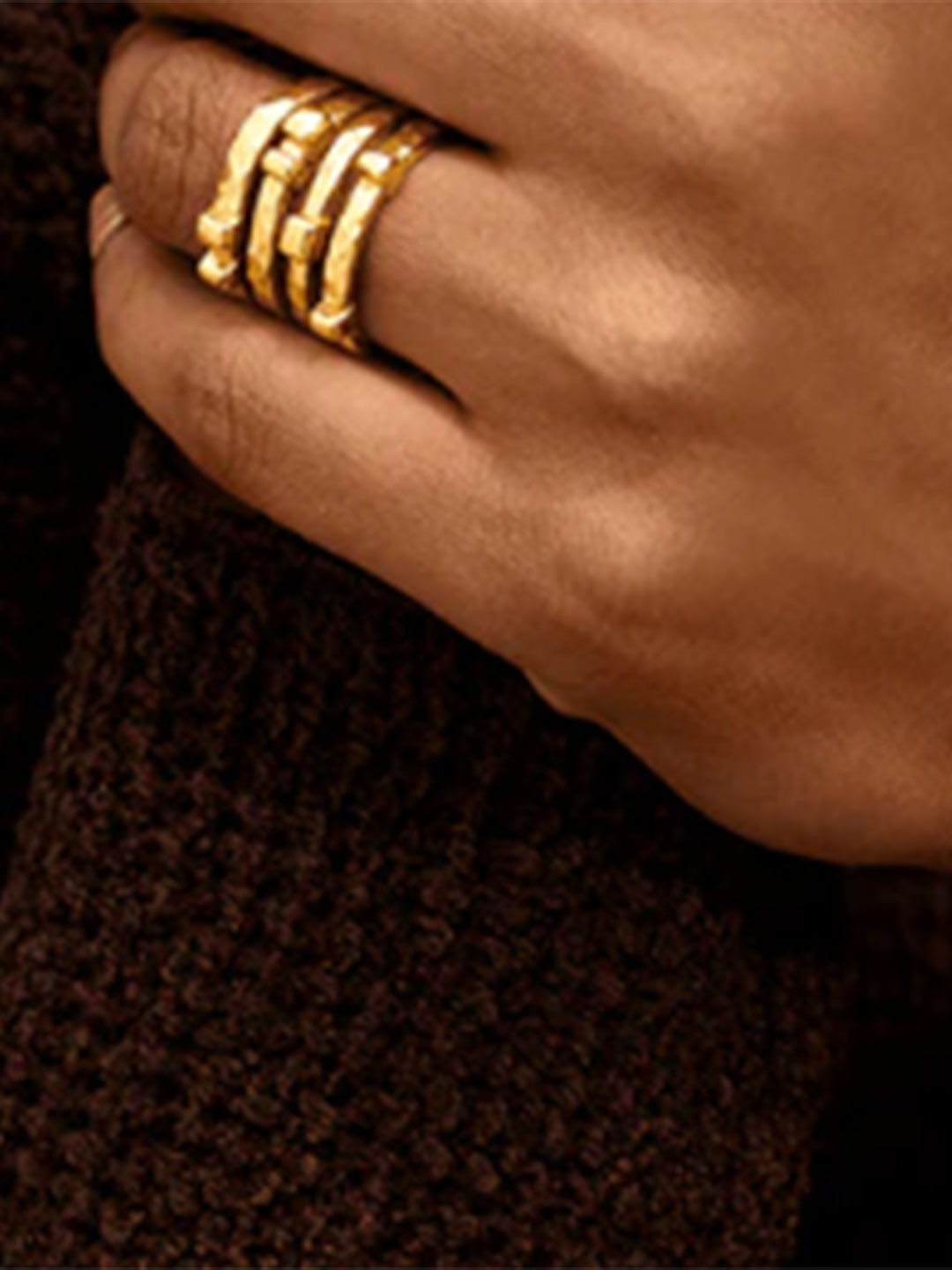 Perfectly Average Women 18K Gold Plated Jewellery 4in1 Gold Ring