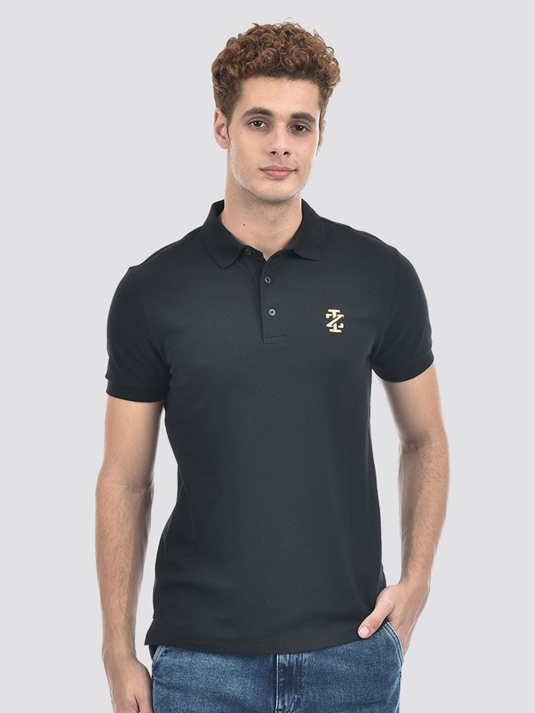 IZOD Polo Collar Slim Fit Cotton T-shirt