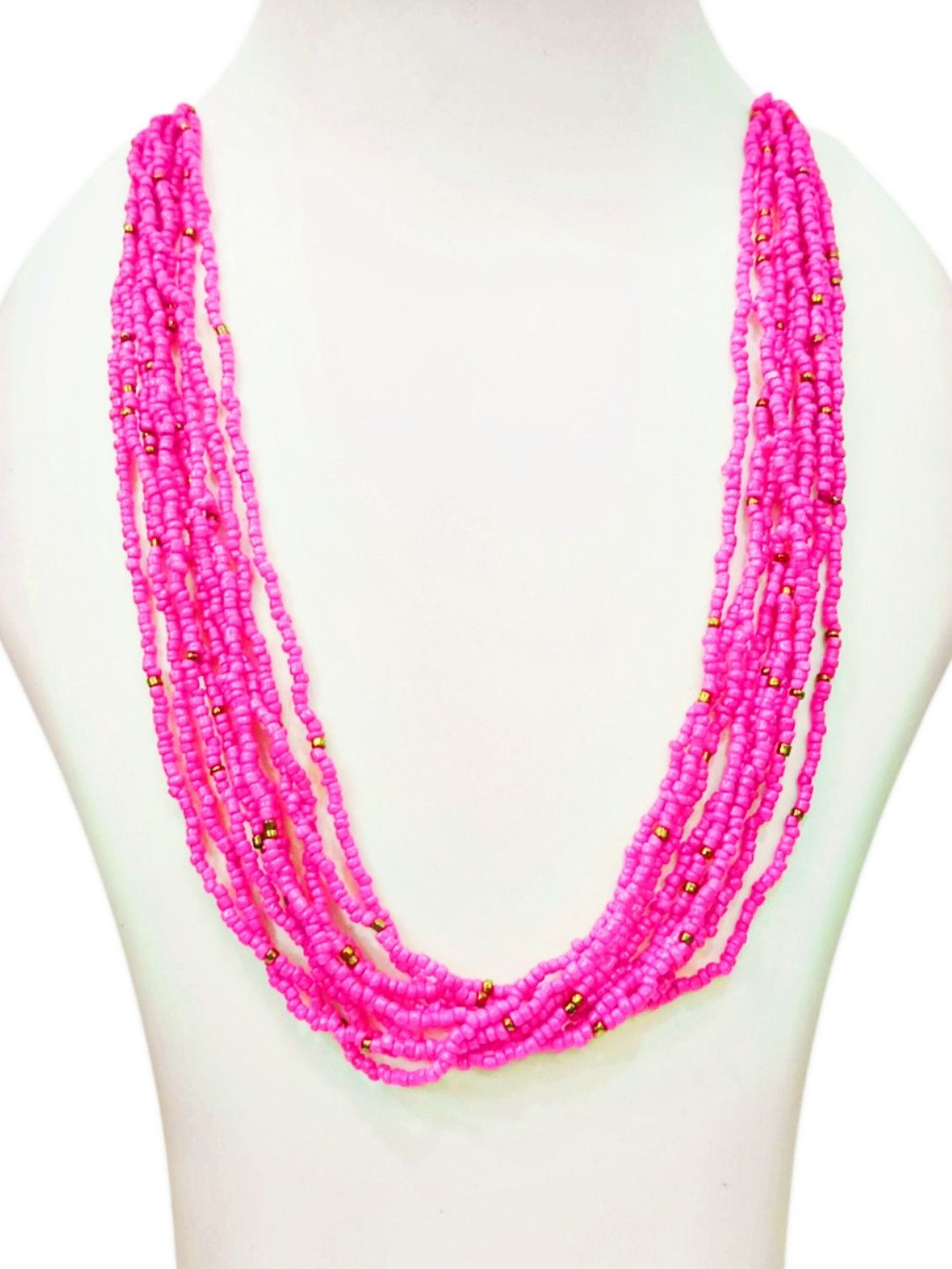 AJS HUB Copper-Plated Artificial Beads Copper Jewellery Set
