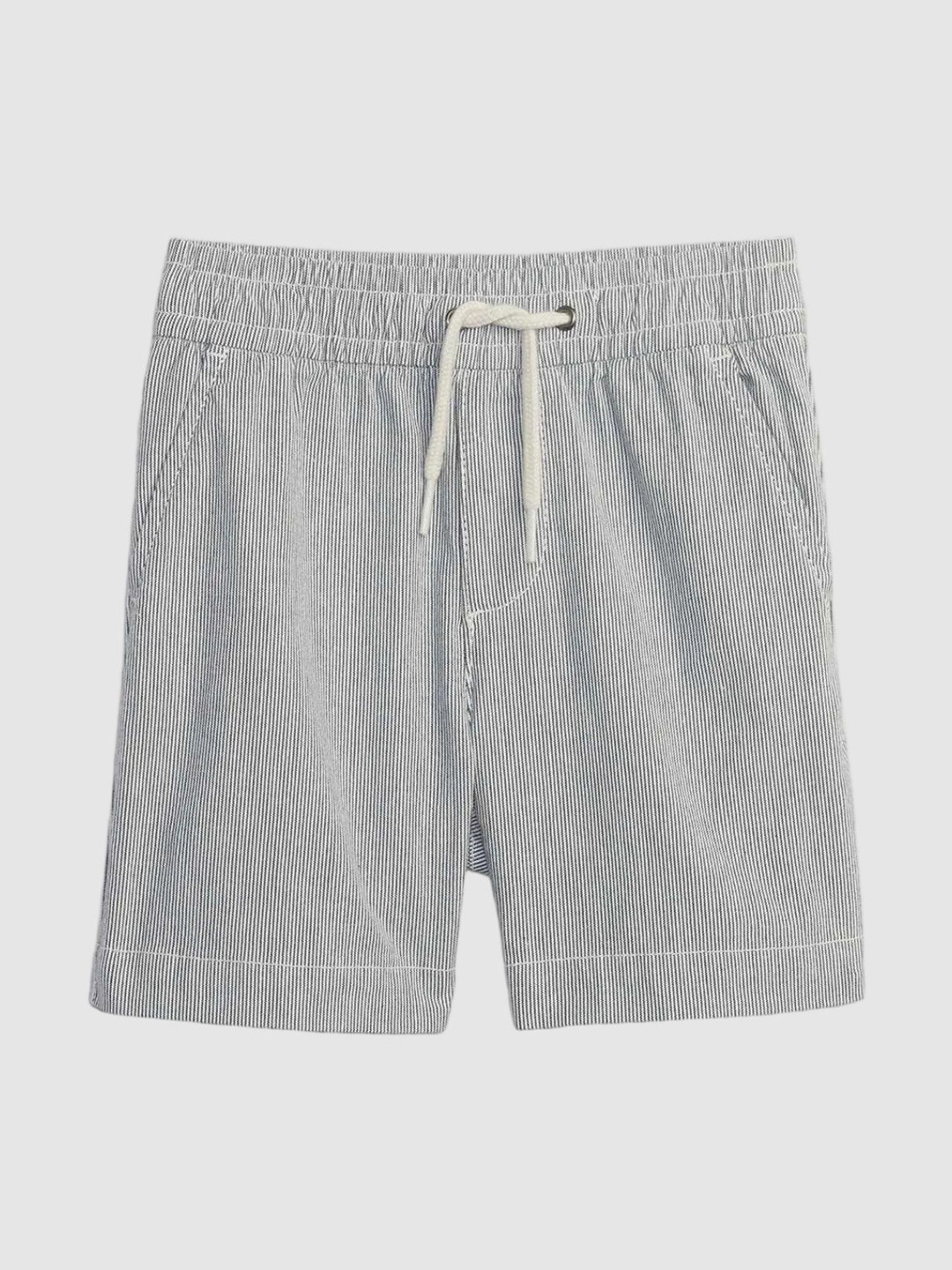 GAP Boys Striped Regular Fit Mid-Rise Pin-Striped Pure Cotton Short