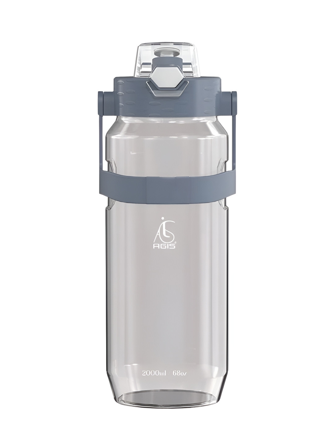 AGIS Grey Single Plastic Solid Water Bottle