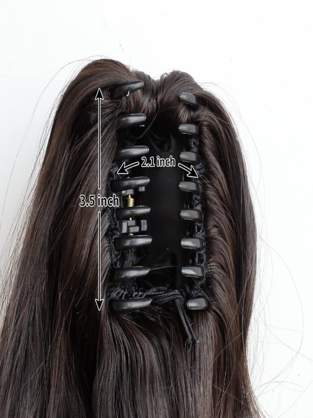 Dazz Look Clip-In Curly Ponytail Hair Extension - Black - 18 Inch