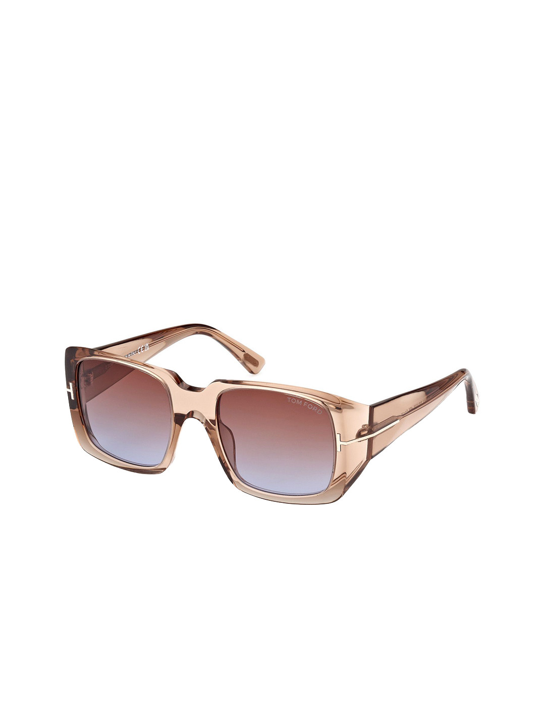 Tom Ford Women Purple Lens & Brown Square Sunglasses FT1035 51 45F
