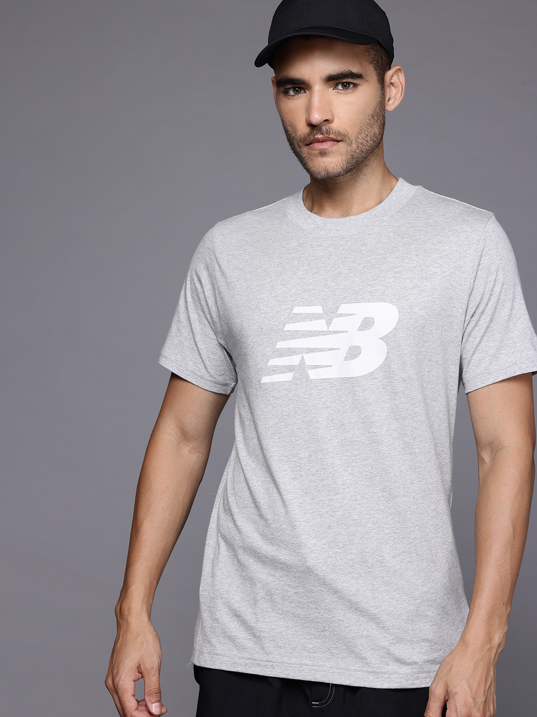 New Balance Cotton Sport Jersey Logo T-Shirt