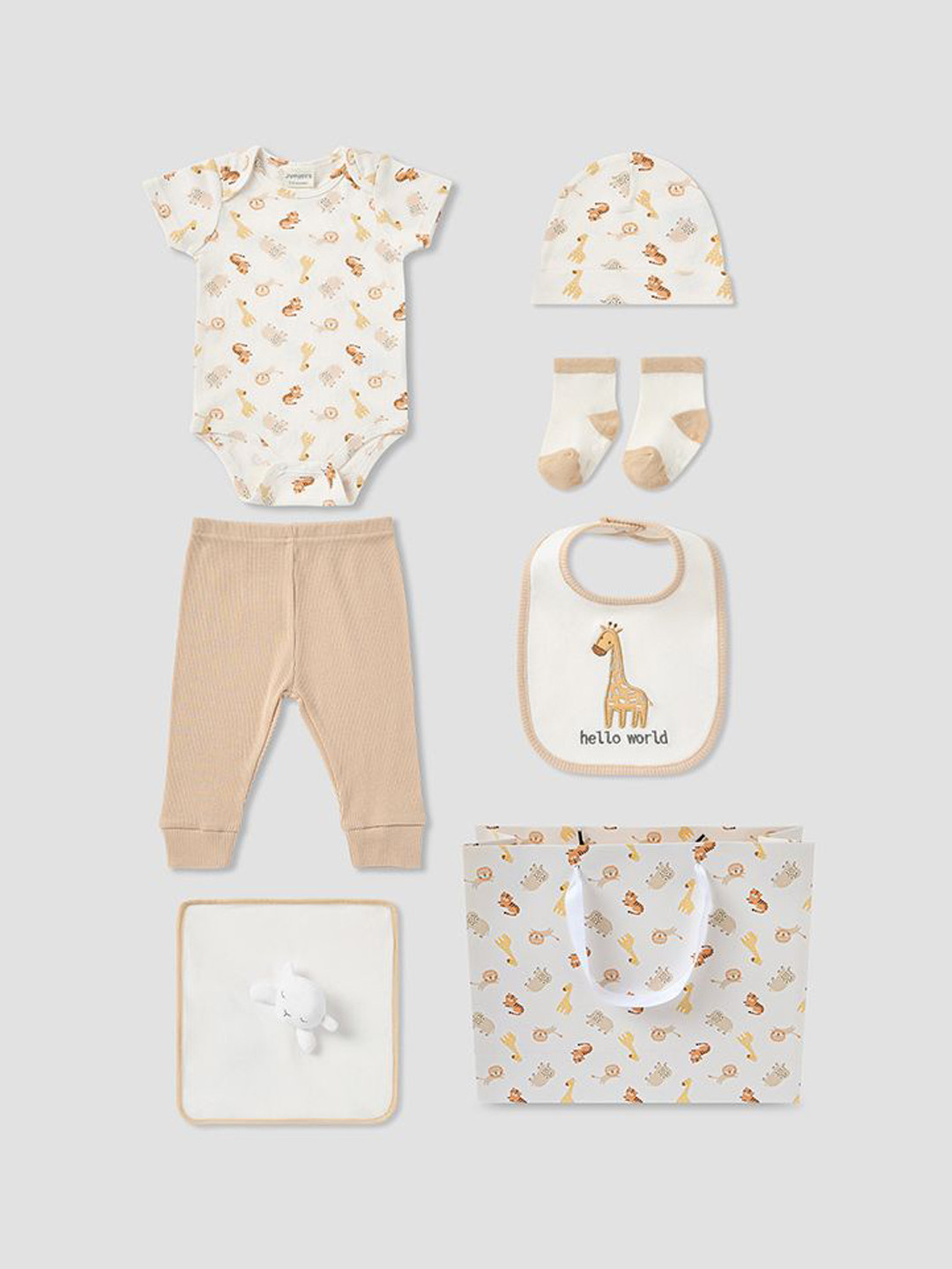 Juniors by Babyshop Boys 8-Piece Printed Cotton Clothing Gift Set