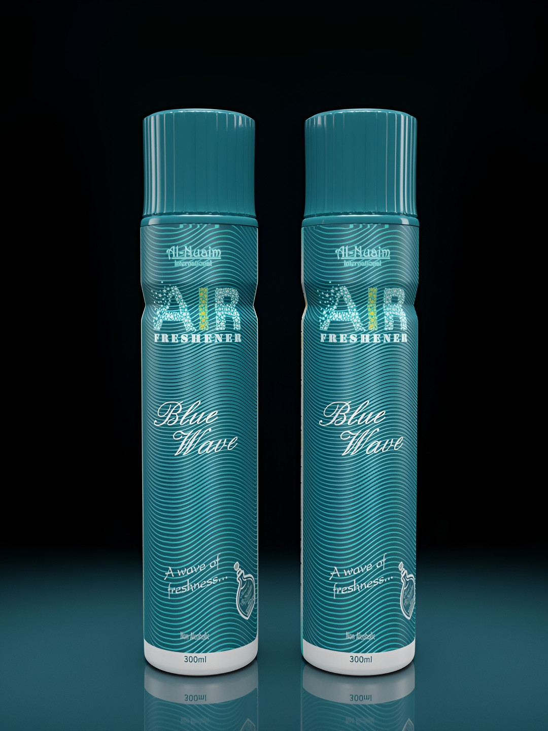 Al-Nuaim Pack of 2 Blue Wave Air Freshener