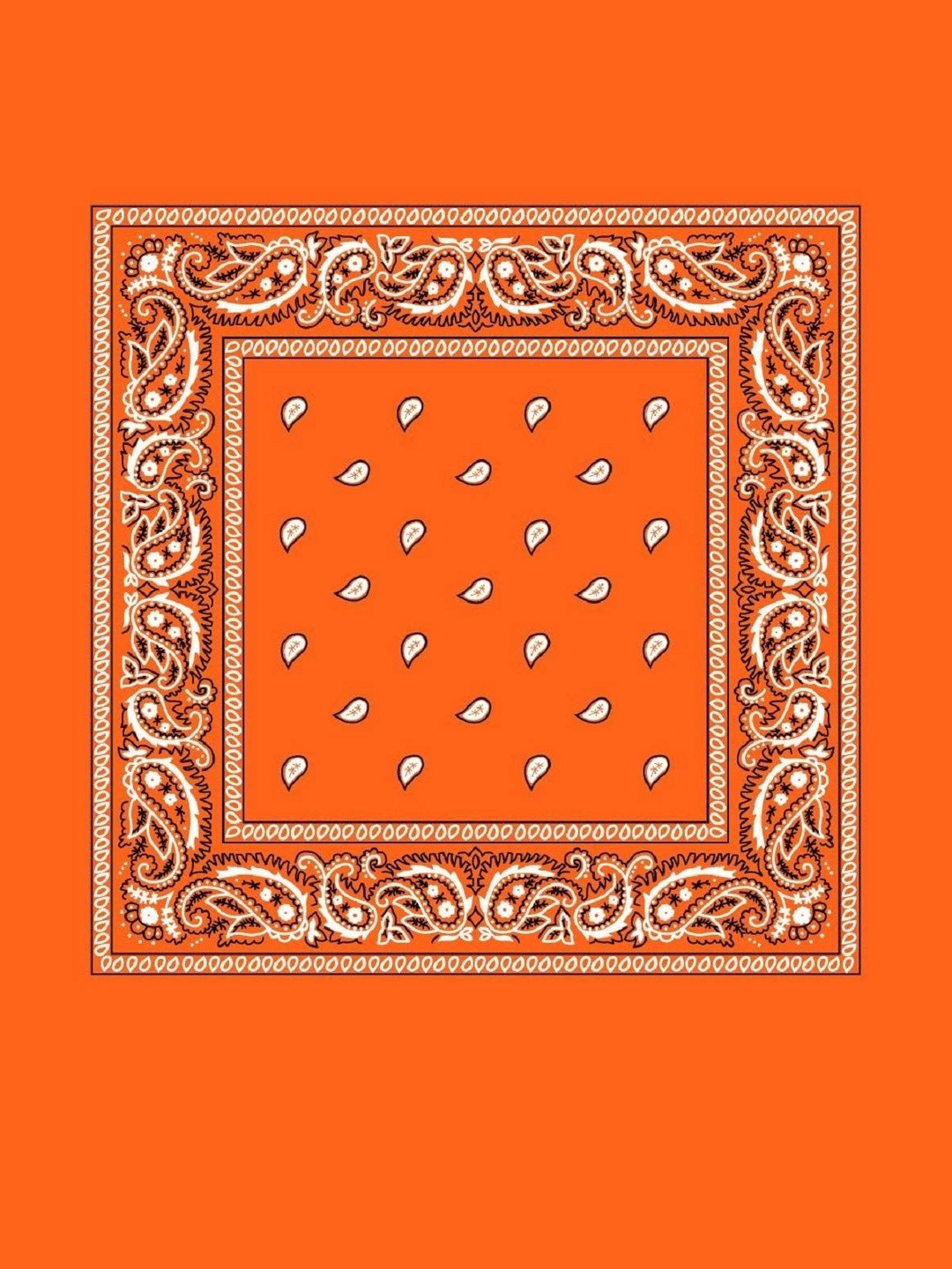 Navkar Crafts Unisex Orange Bandana Headband