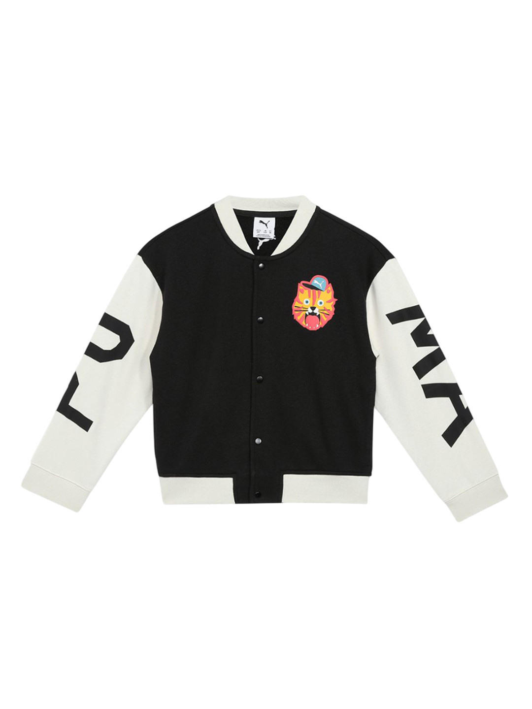 Puma Kids Black MOODY CAT Graphic Bomber Jacket