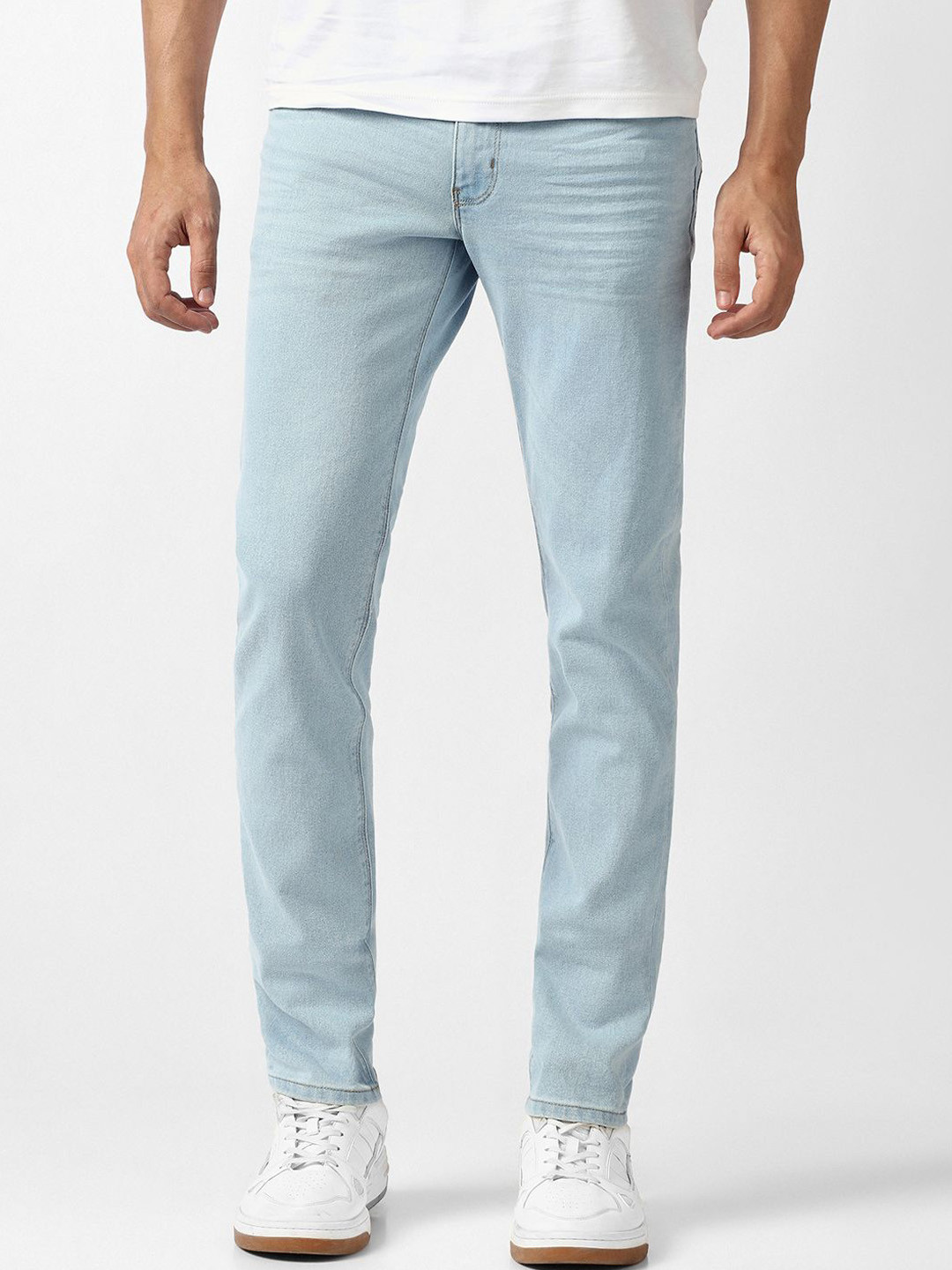 VAN HEUSEN DENIM LABS Men Regular Fit Low-Rise Light Fade Cotton Jean