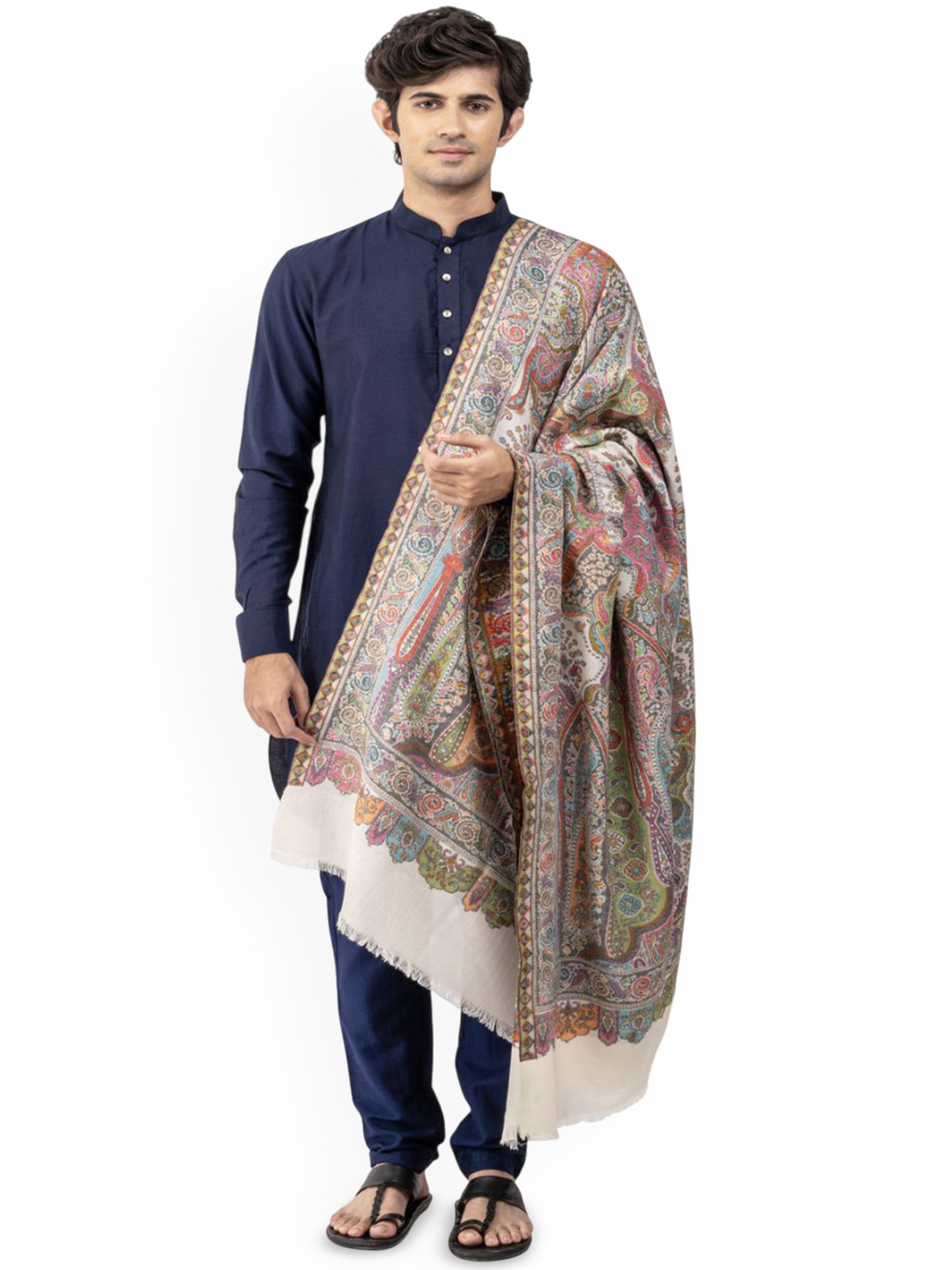 Naureen Paisley Woven Design Shawl