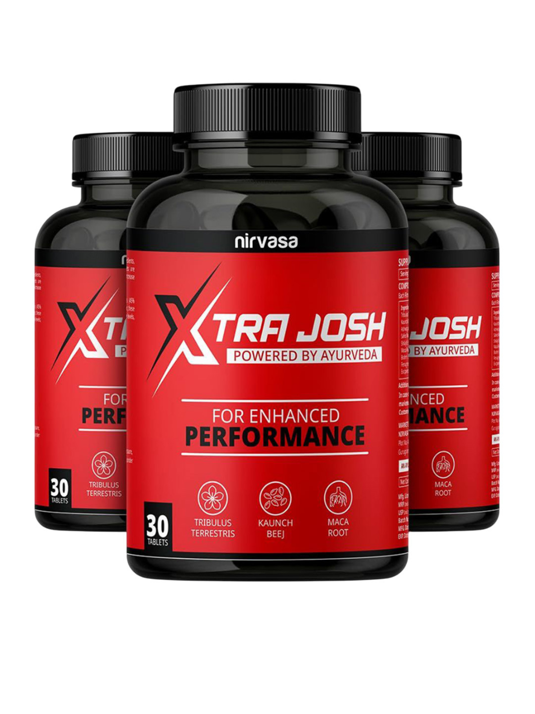 Nirvasa Pack of 3 Xtra Josh Tablets