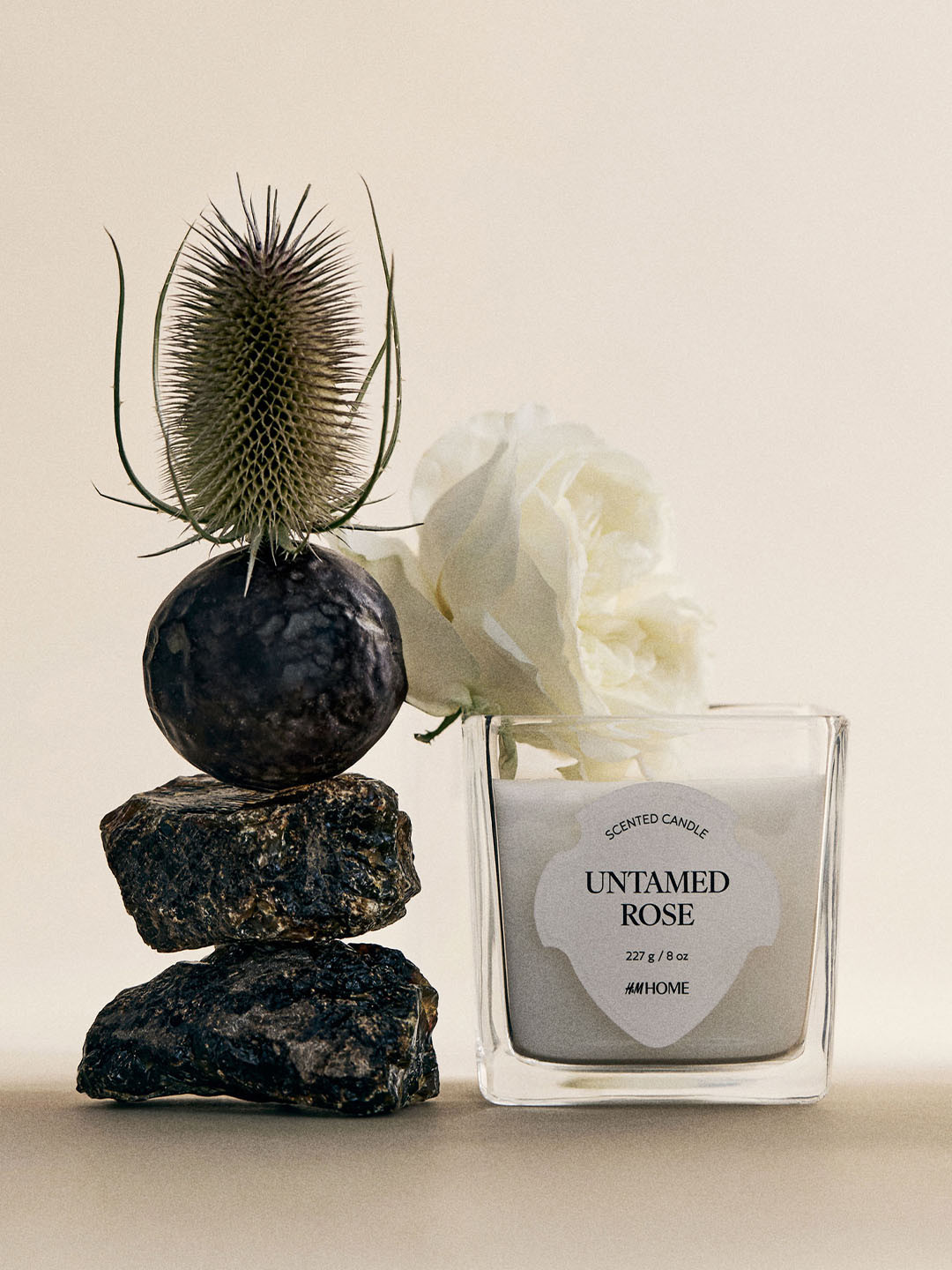 H&M Transparent Scented Candle In Glass Holder